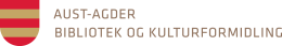 Logo: Aust-Agder bibliotek og kulturformidling